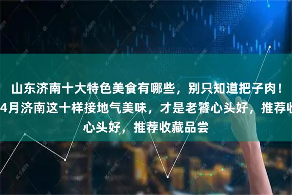 山东济南十大特色美食有哪些，别只知道把子肉！2026年4月济南这十样接地气美味，才是老饕心头好，推荐收藏品尝
