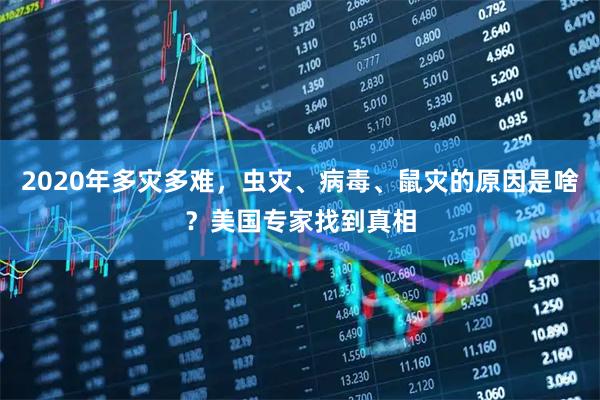 2020年多灾多难，虫灾、病毒、鼠灾的原因是啥？美国专家找到真相